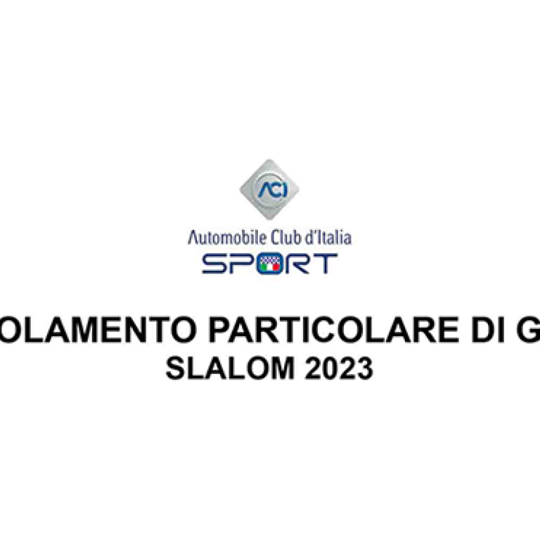 REGOLAMENTO PARTICOLARE DI GARA